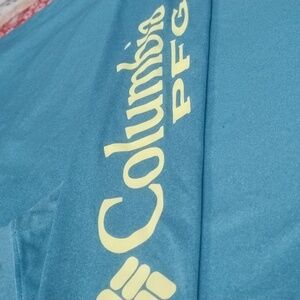 Columbia Teal Long Sleeve with Yellow Logo